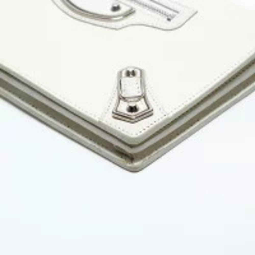 Balenciaga Wallet Chain City Shoulder Bag Ivory White - Picture 6 of 12